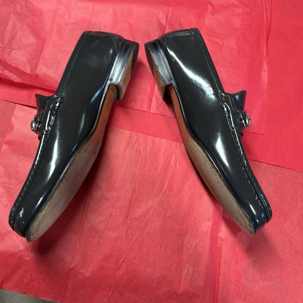 Gucci Gray Leather Loafers Slip-Ons, Excellent Condition. - Picture 2 of 7